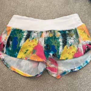 Rare Gently used multi colored splatter paint speed ups